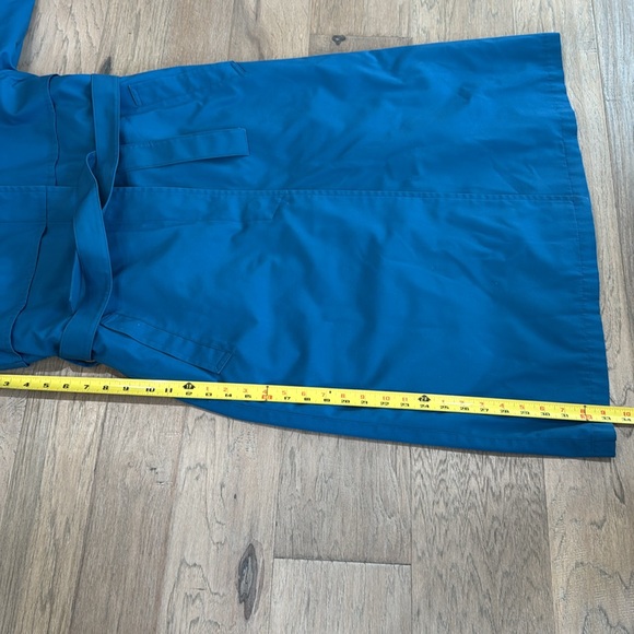 London Fog Main Coat Trench Coat Women's Size Reg 8 Pet. Teal Blue Liner… - Picture 4 of 11